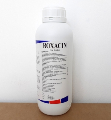 Kháng sinh Roxacin Enrofloxacin chống nhiễm khuẩn - chai 1lit /100ml