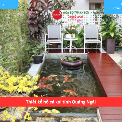 Bảng báo giá thiết kế hồ cá koi tỉnh Quảng Ngãi