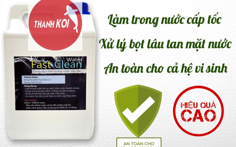 Fast Clean Water Làm trong nước, khử bọt hồ cá cấp tốc