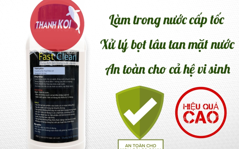 Fast Clean Water Làm trong nước, khử bọt hồ cá cấp tốc
