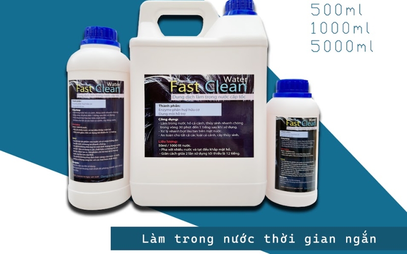 Fast Clean Water Làm trong nước, khử bọt hồ cá cấp tốc