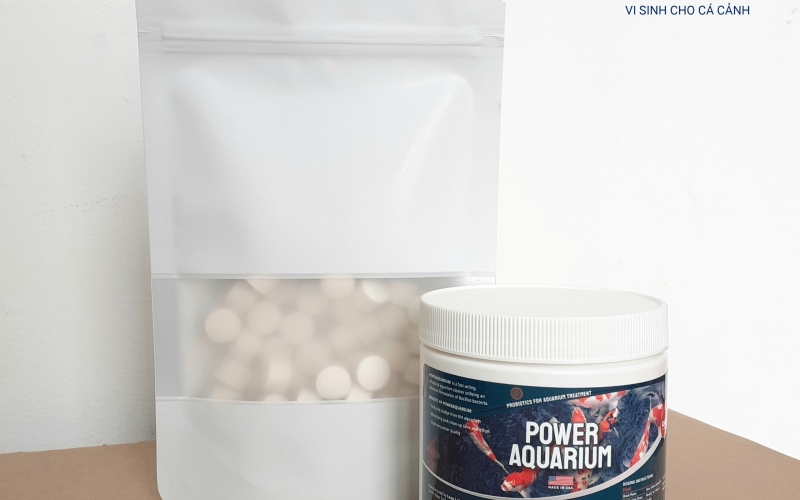 Power Aquarium - Vi sinh xử lý nước chuyên dụng cho hồ cá cảnh, cá Koi - Hộp 450g