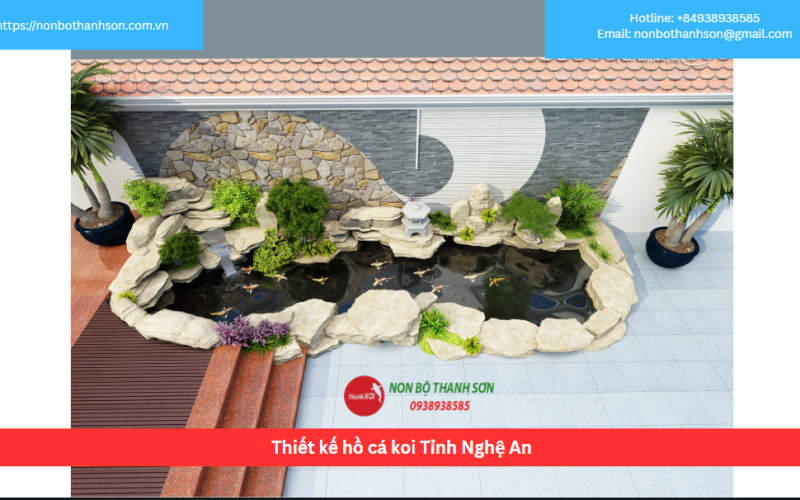 Bảng báo giá thiết kế hồ cá koi Tỉnh Nghệ An