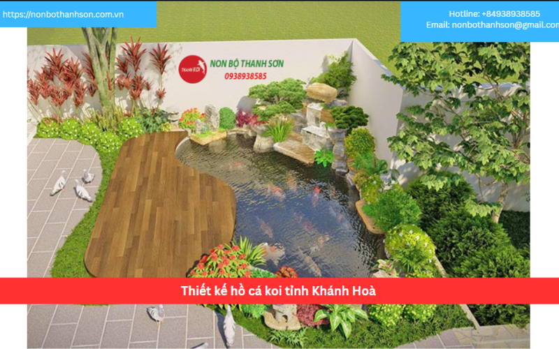Bảng báo giá thiết kế hồ cá koi tỉnh Khánh Hoà