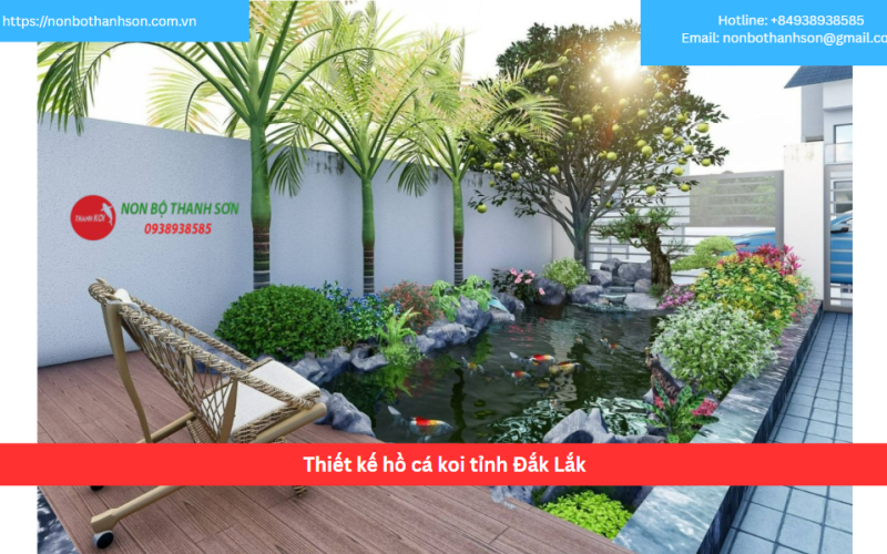Bảng báo giá thiết kế hồ cá koi tỉnh Đắk Lắk
