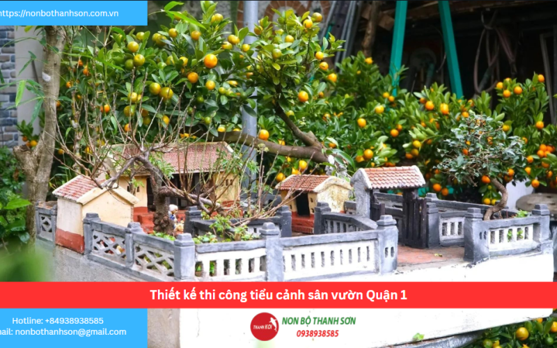 Bảng báo giá thiết kế thi công tiểu cảnh sân vườn Quận 1