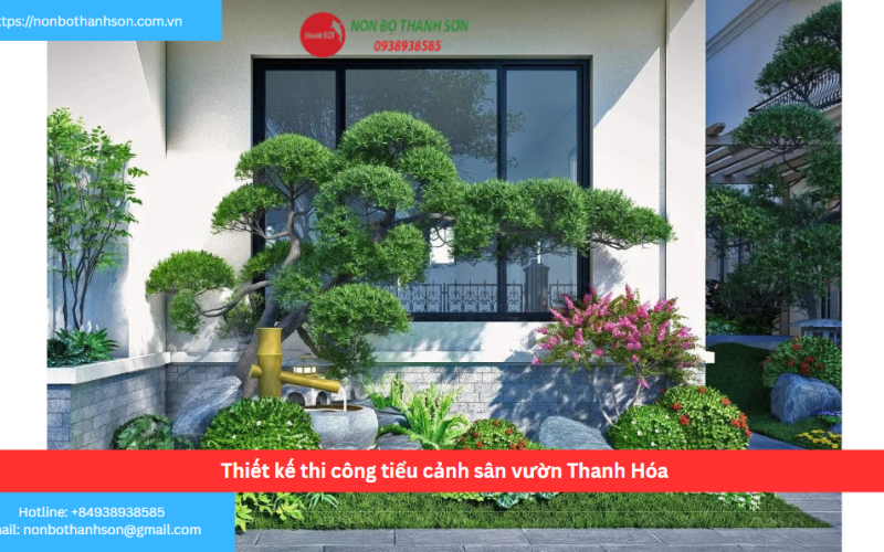 Bảng báo giá thiết kế thi công tiểu cảnh sân vườn Thanh Hóa